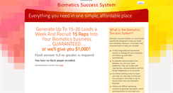 Desktop Screenshot of biometics.successproducts.com